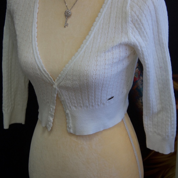 Jenna Jameson Vintage Guess V-Neck Crop Top Total 90's - Picture 8 of 8